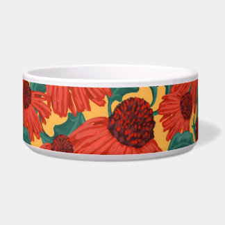 Orange daisy bowl