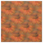 Orange Daisy Flower Nature Art Pattern Fabric