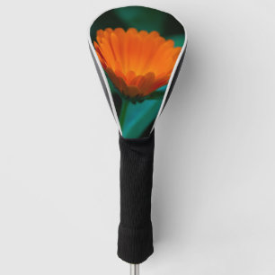 Orange Daisy Flower Photograph Golf Head Cover