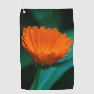 Orange Daisy Flower Photograph Golf Towel
