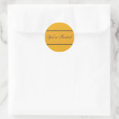 Orange Damask Envelope Seal (Bag)