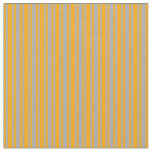 [ Thumbnail: Orange & Dark Gray Lined Pattern Fabric ]