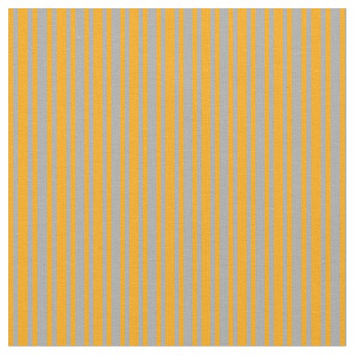 Orange & Dark Gray Lined Pattern Fabric