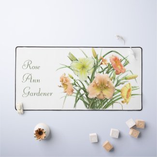 Orange Daylilies Modern Botanical Art Personalized