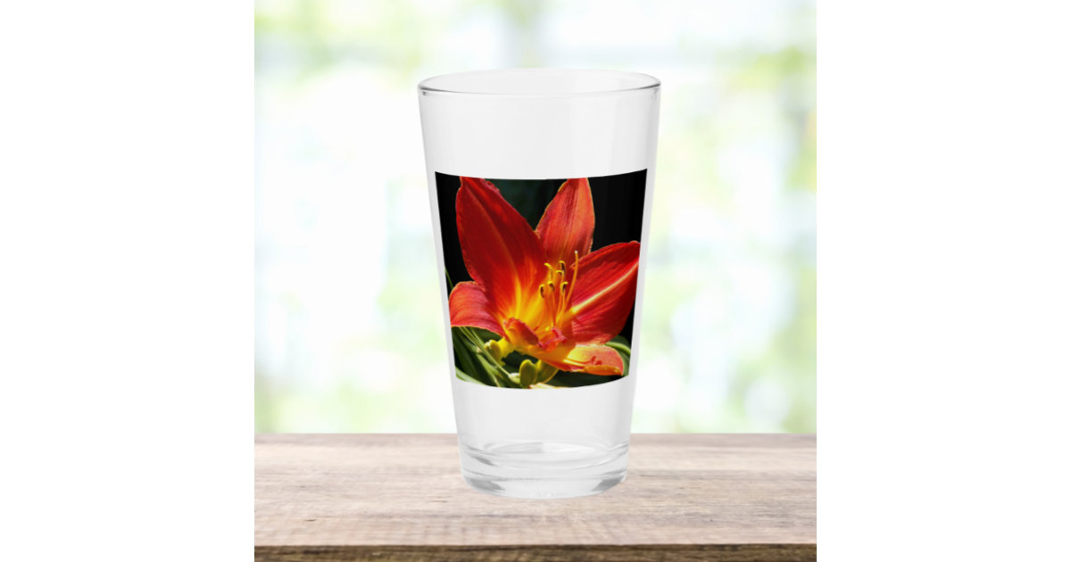 wildflower glass cup, gardening gifts, flower shop gifts, libbey