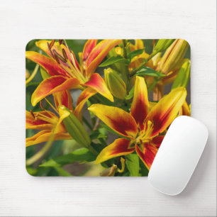 Orange Daylily Canadian Flower Photography Mouse Pad