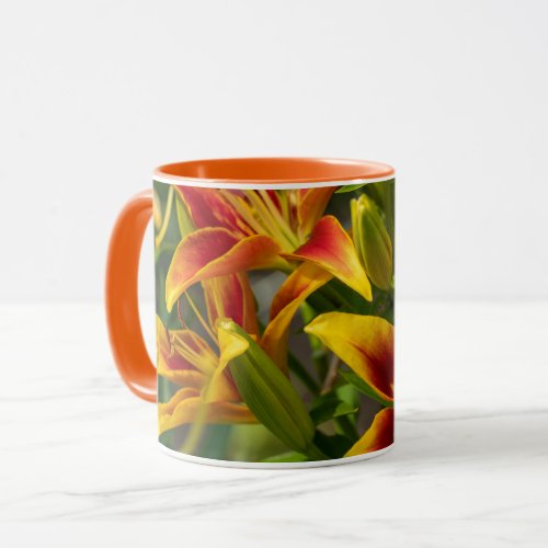 Orange Daylily Canadian Flower Photography Mug