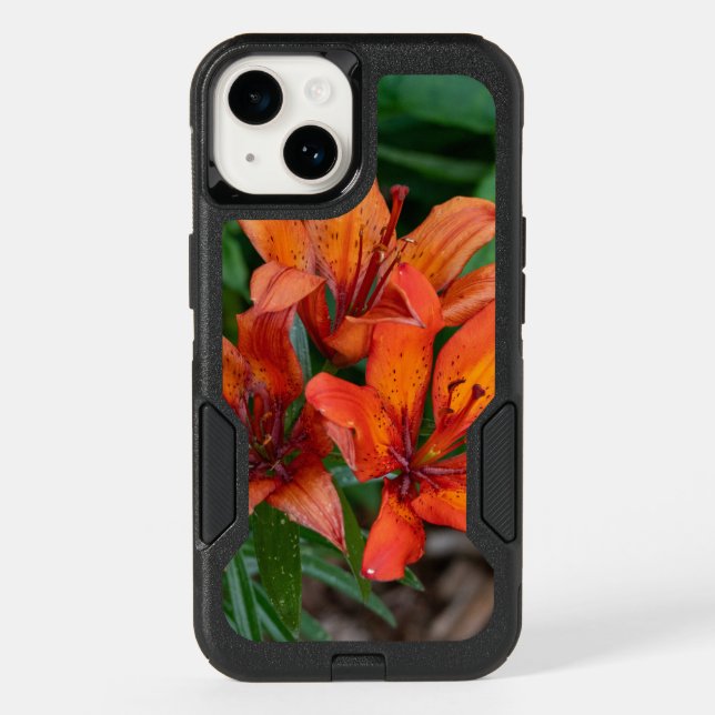Orange Daylily Canadian Flower Photography Otterbox iPhone Case (Back)
