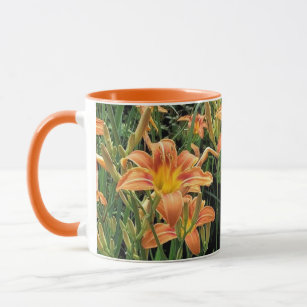 Orange Daylily Flower Garden Floral Coffee Mug