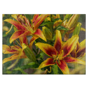 Orange Daylily Photography, Canadian Beauty Cutting Board