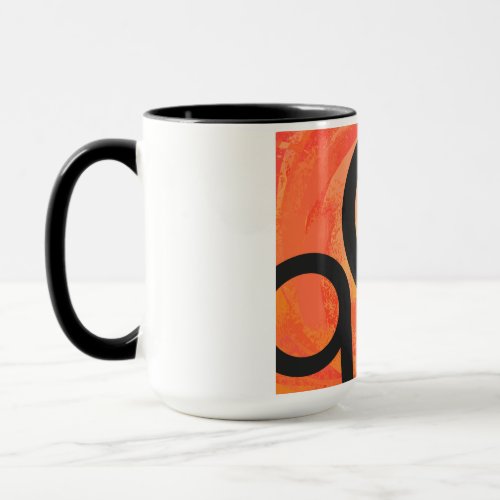 Orange Decade 90th Birthday Mug