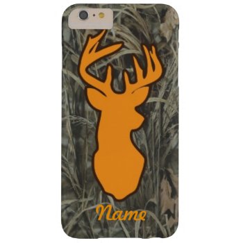 Orange Deer Head Camo Iphone 6 Plus Case by RelevantTees at Zazzle