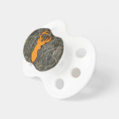 Orange Deer Head Camo Pacifier (Front Right)
