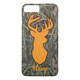 Orange Deer Head Camo Phone case