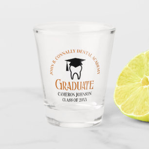 Orange Dental School Custom Dentist Graduation Shot Glass