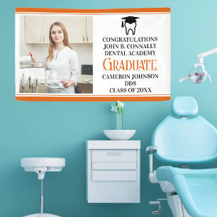 Orange Dental School Graduation Party Photo Banner