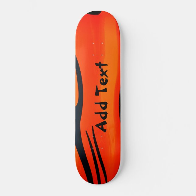 Orange Design Skateboard (Front)