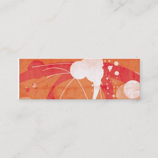 Customizable Orange designed vector business card