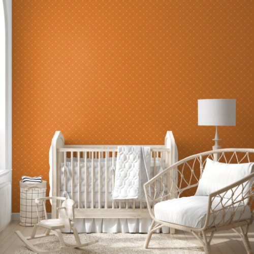 Orange Diamond Lattice Wallpaper