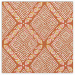 Orange Diamond Shapes Mud Cloth Inspired