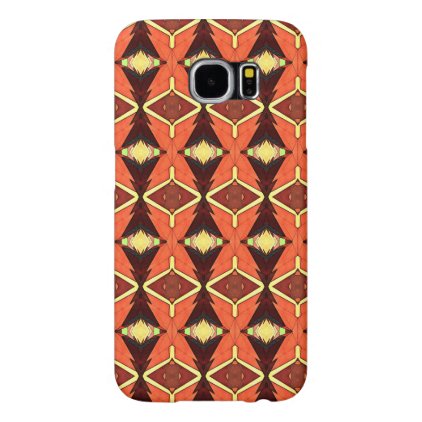 Orange Diamonds Samsung Galaxy S6 Case