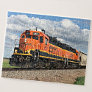 Orange Diesel Locomotive Train Engine Railroad Jigsaw Puzzle