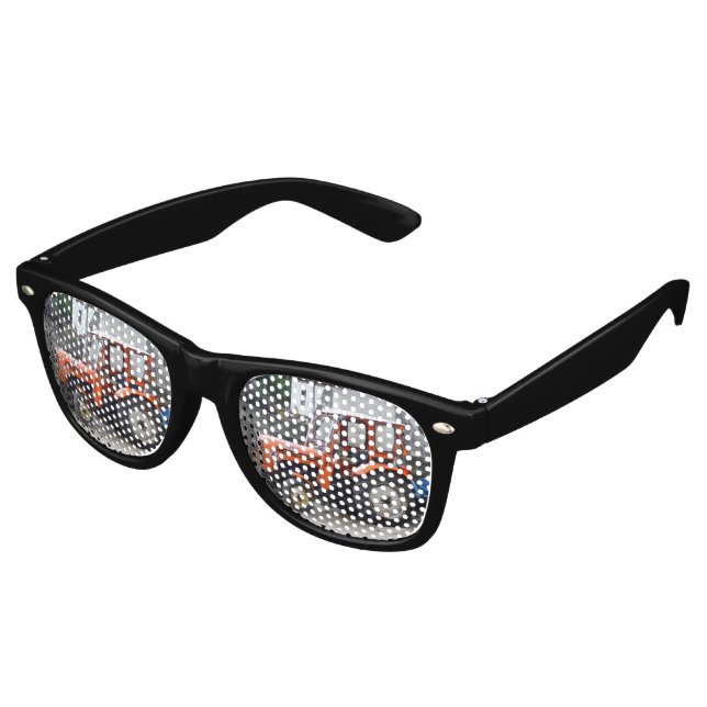 Orange Diesel Tractor Steyr KL II Retro Sunglasses (Angled)