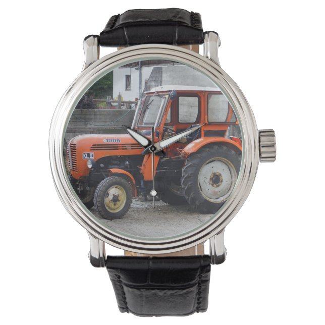 Orange Diesel Tractor Steyr KL II Watch (Front)