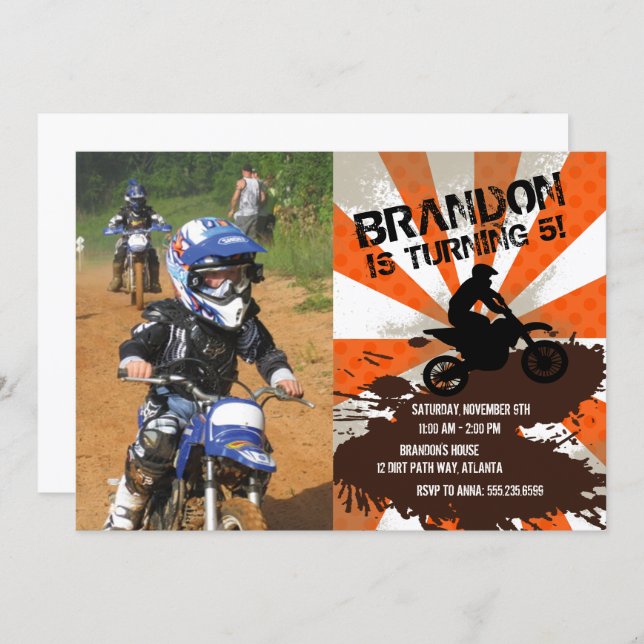 orange-dirt-bike-birthday-invitation-zazzle for Free Printable Dirt Bike Birthday Invitations Orange Dirt Bike Birthday Invitation | Zazzle for Free Printable Dirt Bike Birthday Invitations