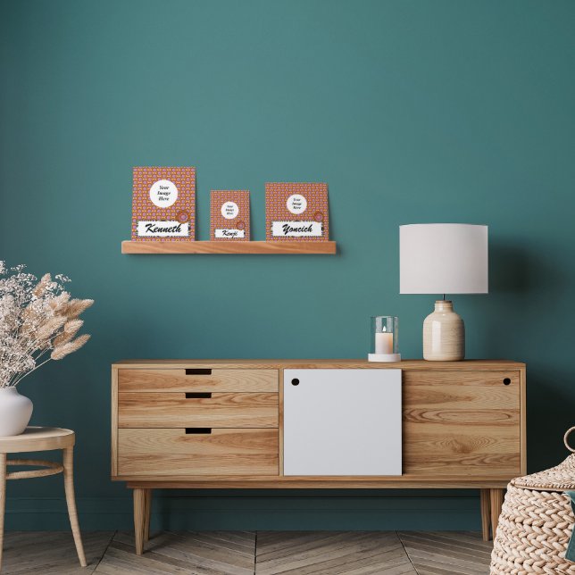 Orange Disc Ribbon by Kenneth Yoncich Picture Ledge (Living Room)