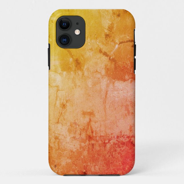 Orange Distressed Case-Mate iPhone Case (Back)