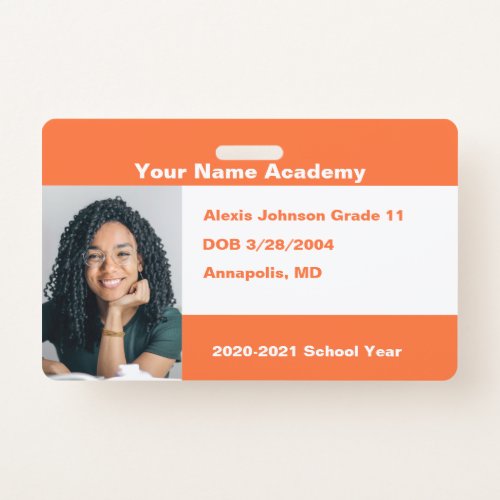 Orange Do It Yourself Custom Homeschool Badge