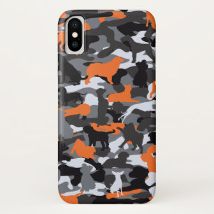 Orange Dog & Bone Camo iPhone Case