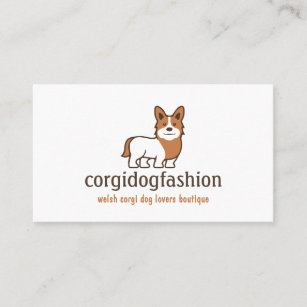 Orange Dog Welsh Corgi Business Card