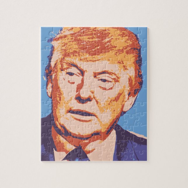 orange donald trump jigsaw puzzle (Vertical)