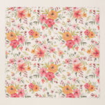 Orange Doodle Garden Flower Pattern Scarf<br><div class="desc">Check out this design featuring a cute orange floral pattern.</div>
