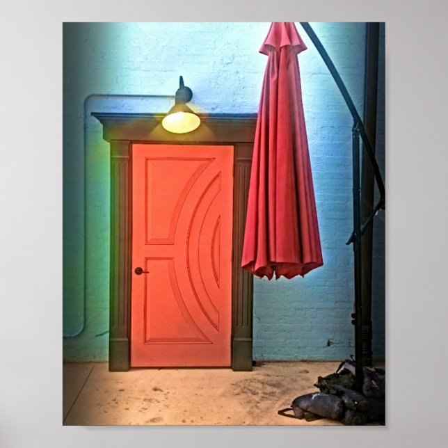 Orange Door Print, Value Poster Paper (Matte) (Front)