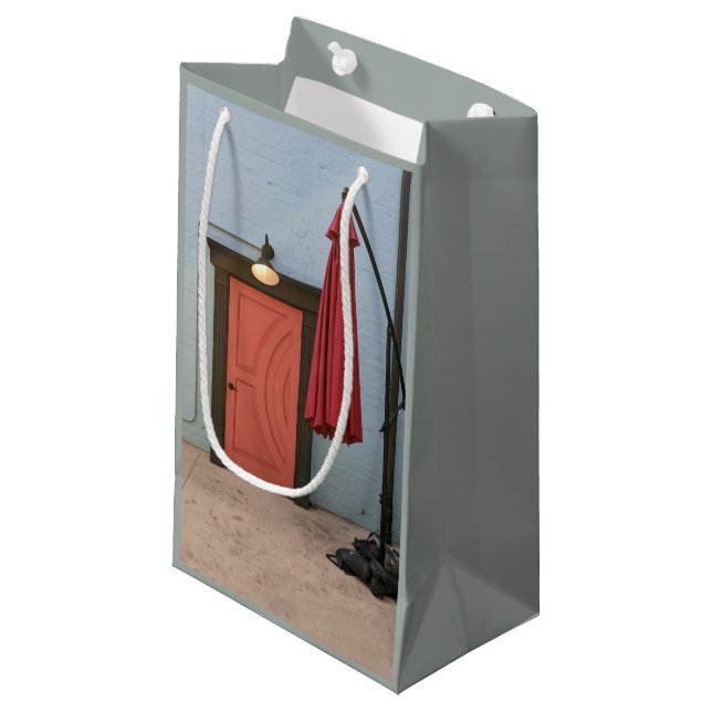 Orange Door Red Umbrella  Gift Bag (Front Angled)