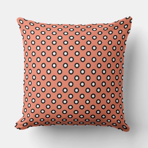 Orange Dotty Sofa Cushion