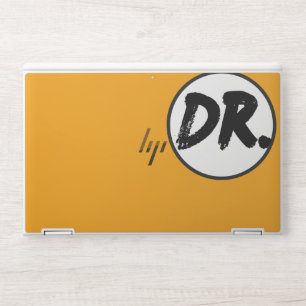 Orange DR. Logo  HP Laptop Skin