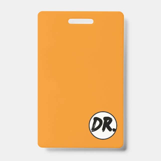 Orange DR. Logo Phone case Badge (Front)