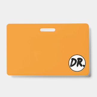 Orange DR. Logo Phone case Badge