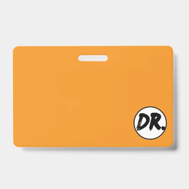 Orange DR. Logo Phone case Badge (Front)