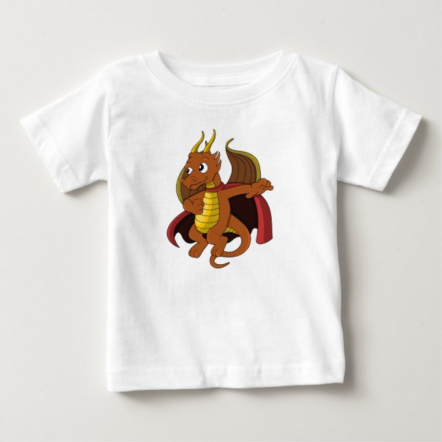 Orange dragon cartoon  Baby T-Shirt (Front)
