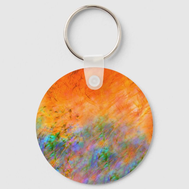 Orange Dreamscape Keychain (Front)