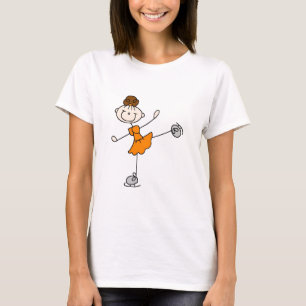 Orange Dress Figure Skater Tshirts and Gifts