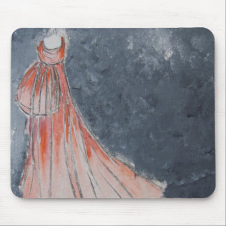 Orange Dress Mousepad