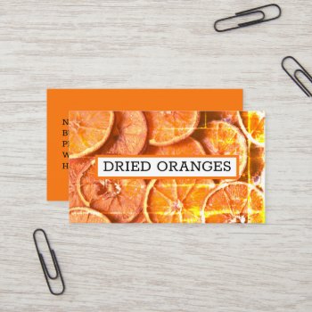 Orange Dried Slices Rind Peels Oranges  Business Card by camcguire at Zazzle