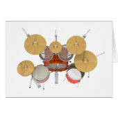 Orange Drum Kit: (Front Horizontal)