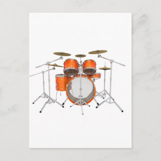 Orange Drum Kit: Postcard